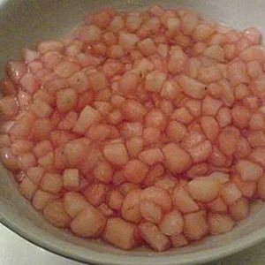 Perles de châtaigne d’eau croquantes au lait de coco